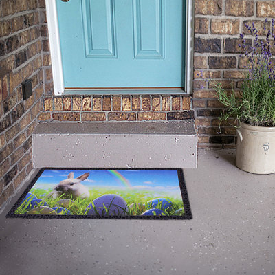 Non-Slip Easter Outdoor Doormat
