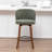 Devault Swivel Upholstered Counter Stool With Wood Frame-123161708
