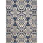 Tapis bleu marine / crème Mannox-15107260
