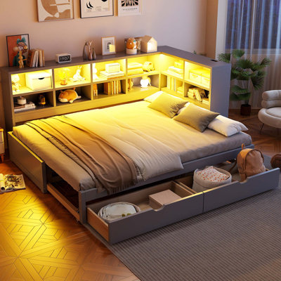 Space-Saving Convertible Daybed with USB Charging and Ample Storage