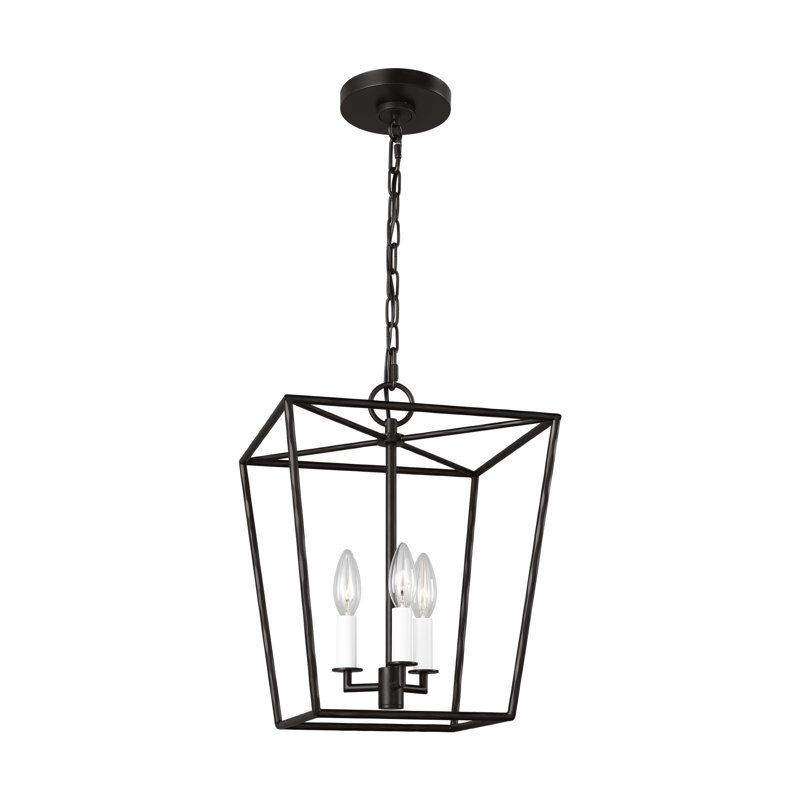 Ellen Degeneres Viota 3 Light Dining Room Entry Hallway Pendant, Aged Iron