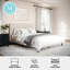 Lit plateforme tapissier avec tête de lit passepoilée Martha Stewart Britta-97967474-97967477