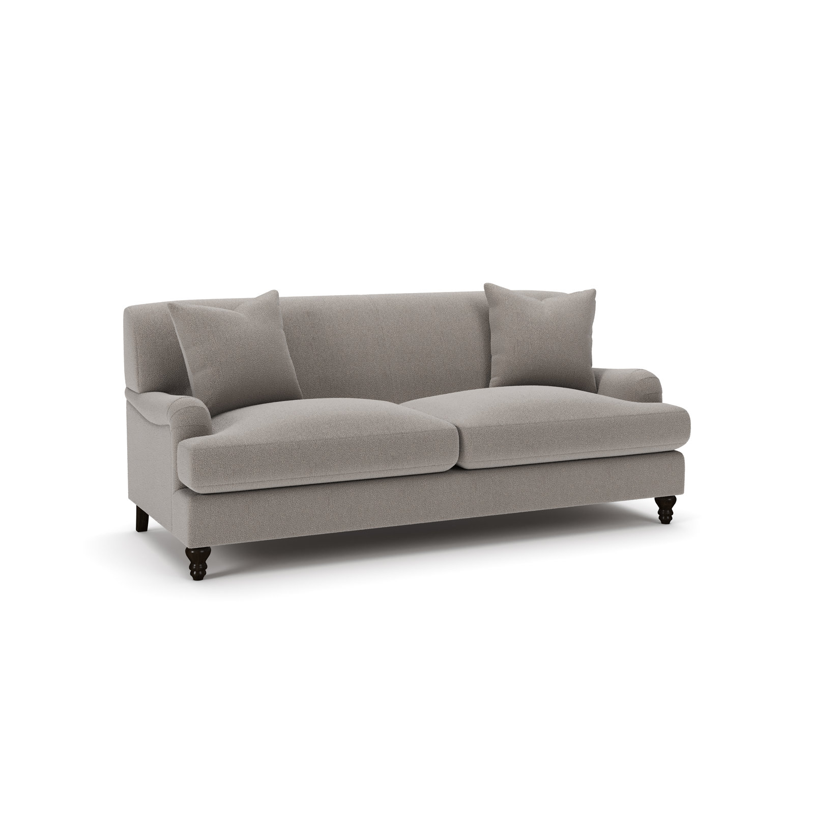 Walters 78" Velvet Sofa, Apollo Pebble Boucle