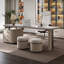 Bureau double caisson en pierre frittée avec tiroirs-776854640