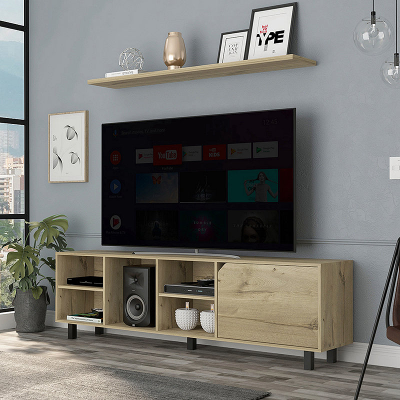 Crédence de rangement une pièce Camerynn, Beige