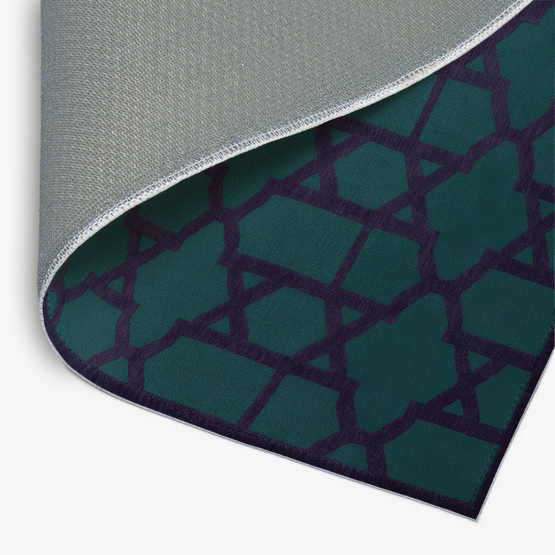 Tapis bleu intérieur et extérieur Trellis, Rectangle 4pi x 6 pi