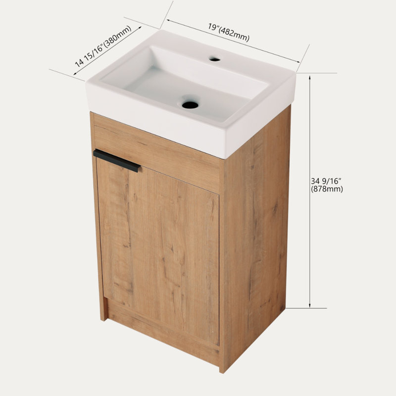 Ensemble de meuble-lavabo simple 19 po Wrington