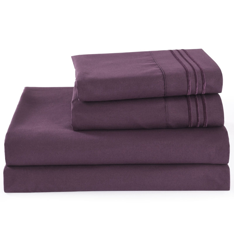 Ensemble de literie 3/4 pièces, Simple, Mauve
