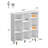 Samier 42.45" H x 39.4" W Wood Cube Bookcase Vertical Book Rack Library Shelves-839710006