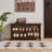 2-Tier Solid Wood Shoe Bench, Entryway Storage