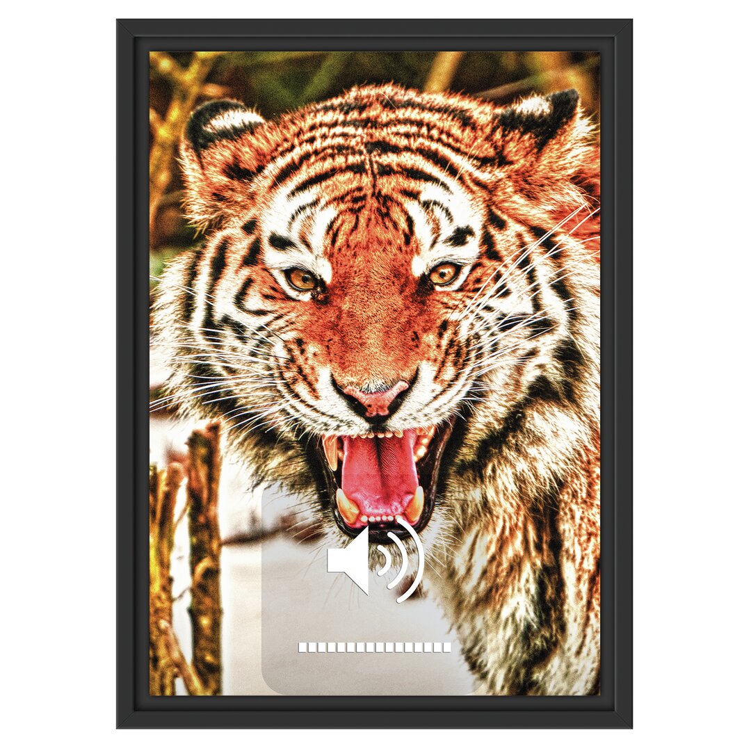 Gerahmtes Wandbild Tiger-scream