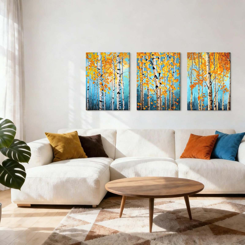 3 Piece Wrapped Canvas Print, 40" H x 60" W