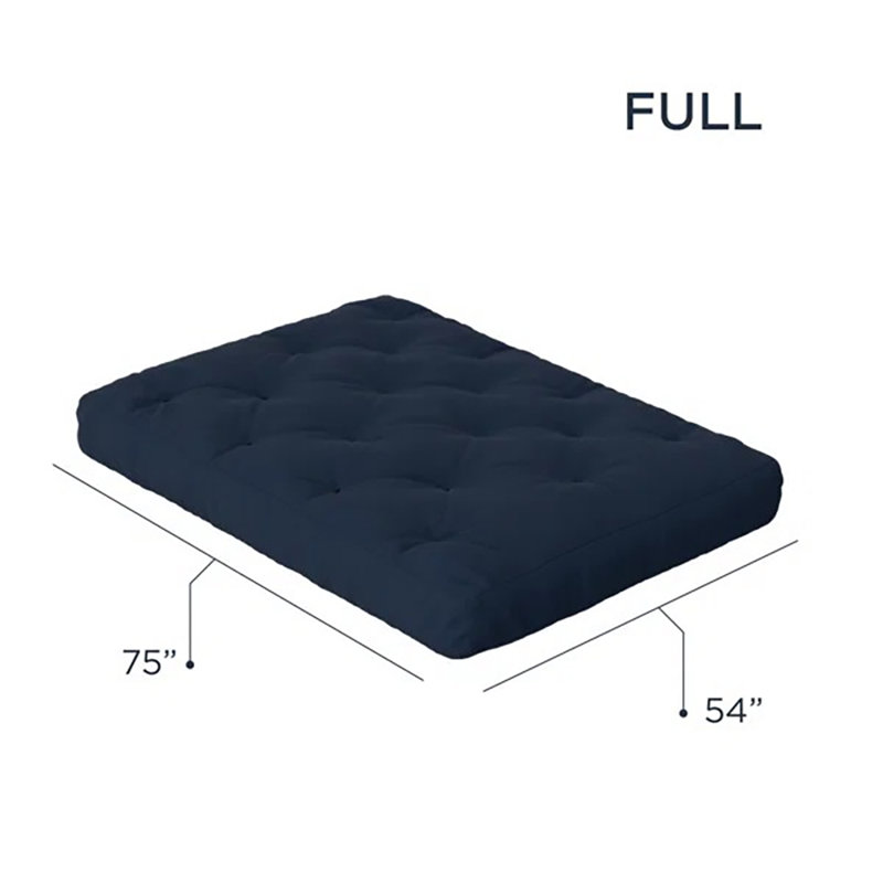 Matelas en mousse viscoélastique Hooppole Premium - Certifié CertiPUR-US, sans cadre, 8', Double, Marine