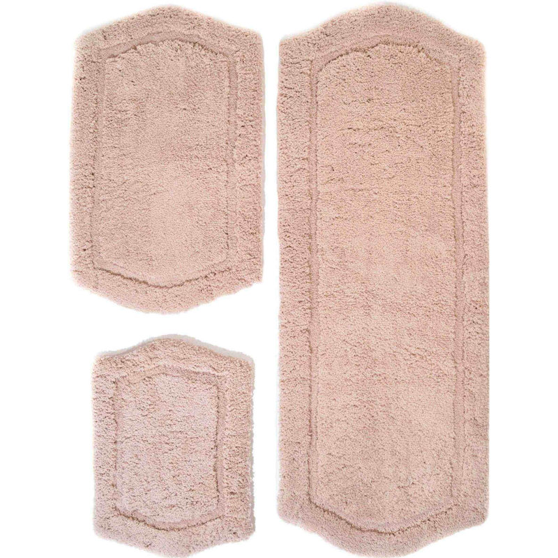 Joni Memory Foam Non-Slip Bath Rug, Taupe