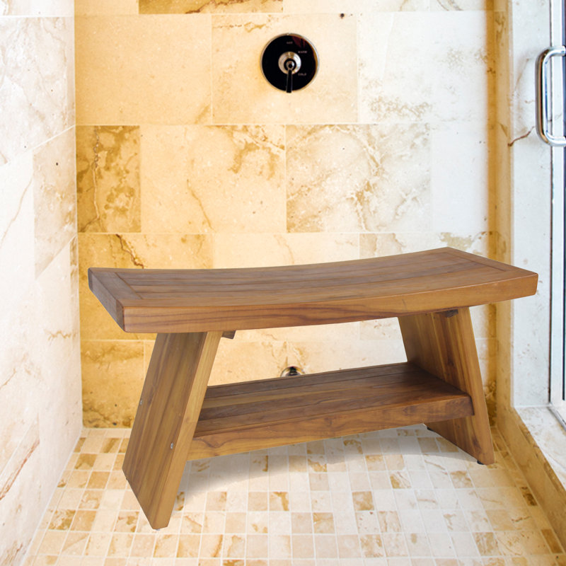 Asia Shower Seat, 18" H x 36" W x 14" D