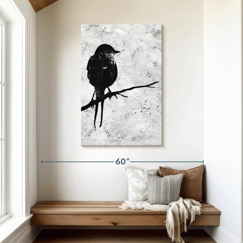 Brampt Night Bird Silhouette I, 45" H x 30" W