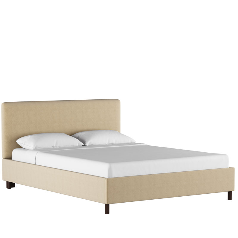 Pyburn Upholstered Platform Bed, California King, Classic Sandstone Linen