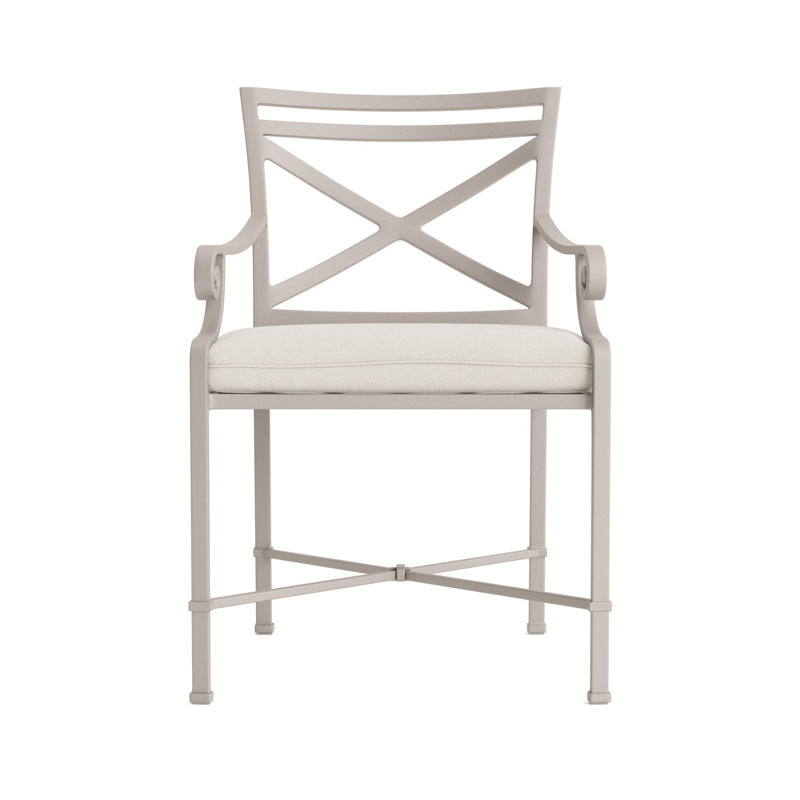 Venetian Outdoor Lounge Chair, Fusion Natural, Dove Smooth