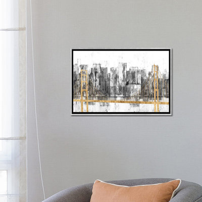 « Golden Bridge panorama » par Jennifer Goldberger-impression