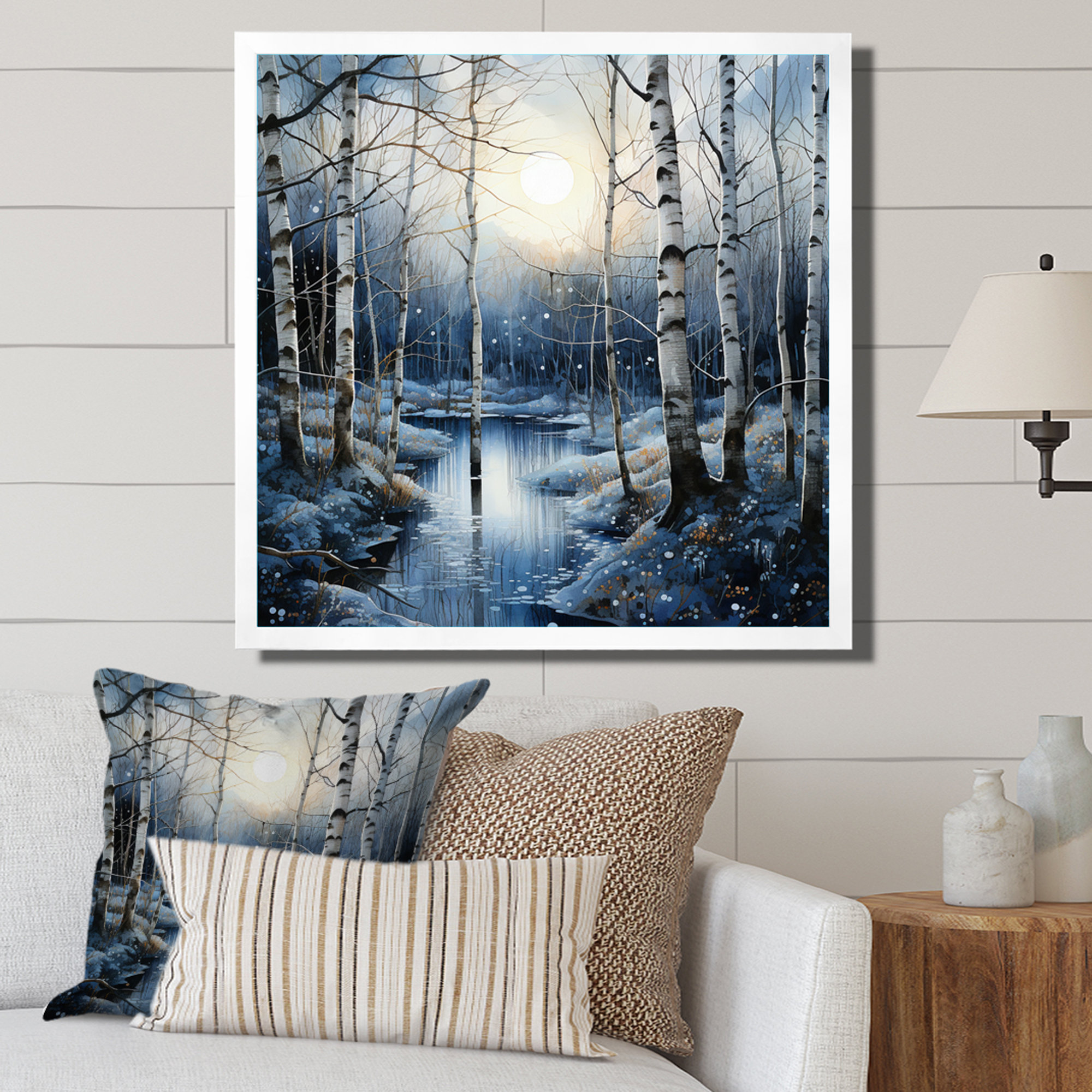 Millwood Pines Birch Woods Mystic Moonlight IV - Wayfair Canada