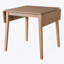 Table de salle à manger extensible de 29 à 45 po pour 4 personnes, table de cuisine pliante avec pieds en bois d'hévéa-1077612691