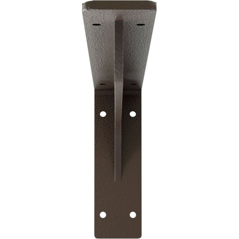 2"W x 16"D x 6 1/2"H Embrey Steel Bracket, Hammered Brown, 6.5" H x 2" W x 16" D, Hammered Brown