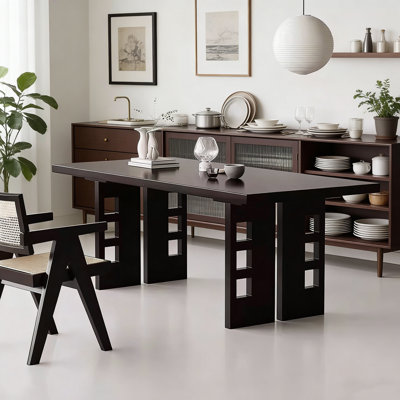 Simple rectangular dining table