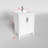 Amandie 24 in. Single Sink Freestanding Bath Vanity in Matte White with White Ceramic Top-1411599755