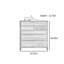 Commode d'appoint simple et moderne en bois