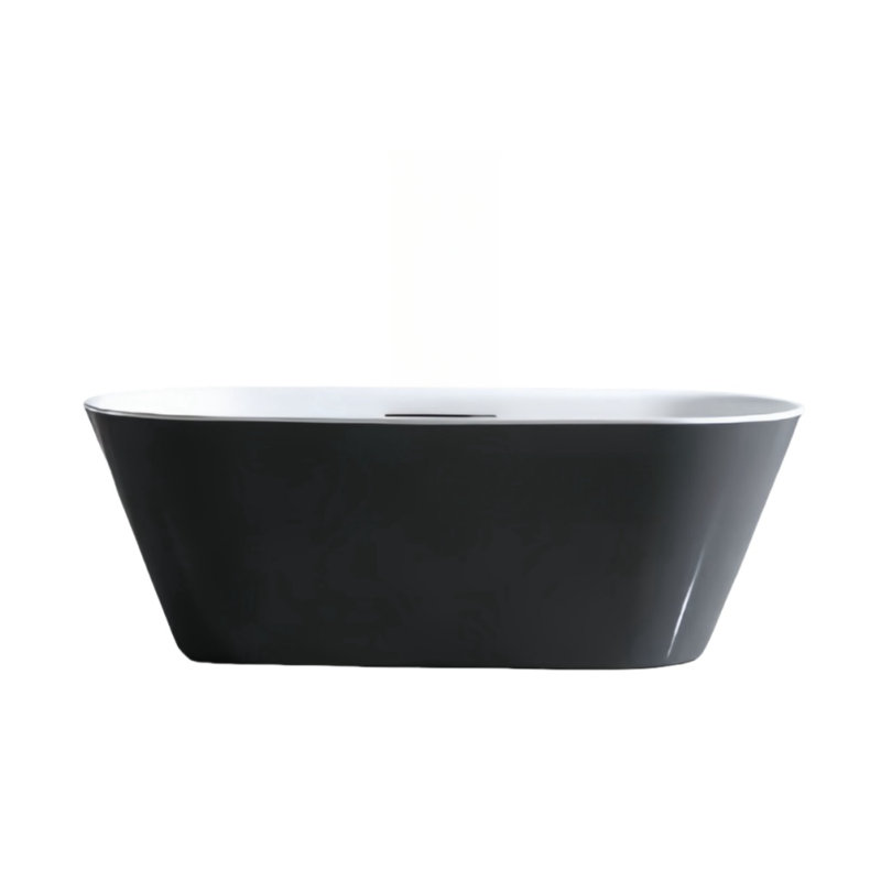 Baignoire 62,99 x 29,53, Noir / blanc
