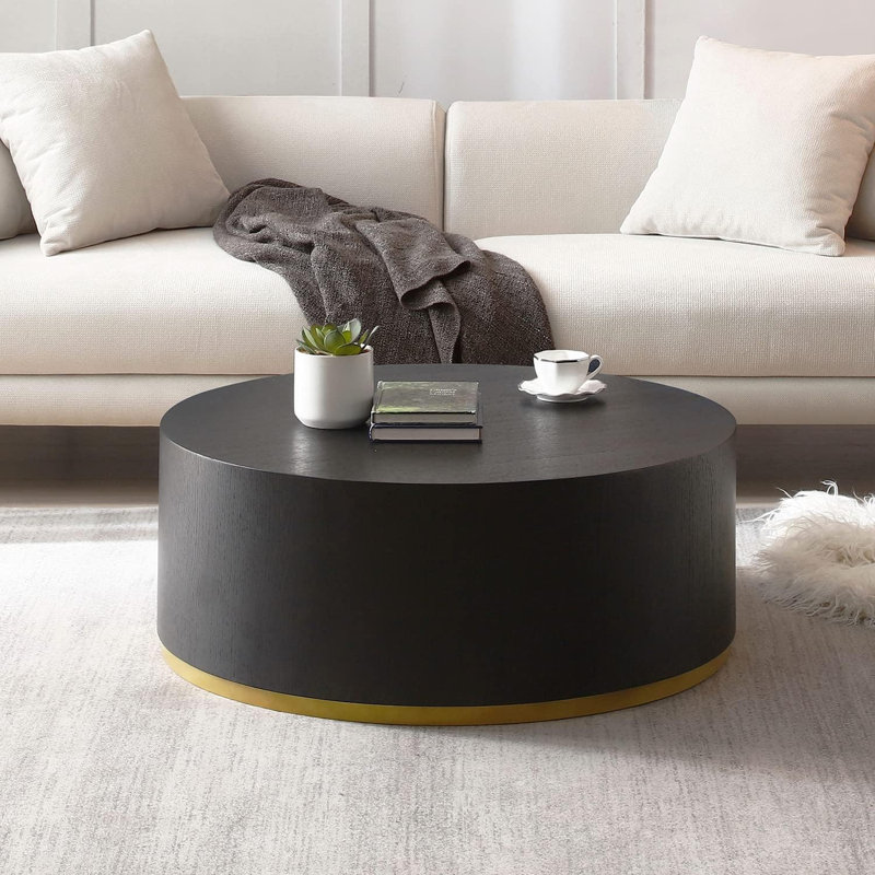 Round Coffee Table,End Table, Side Table, 15.75" H x 23.62" W x 23.62" D