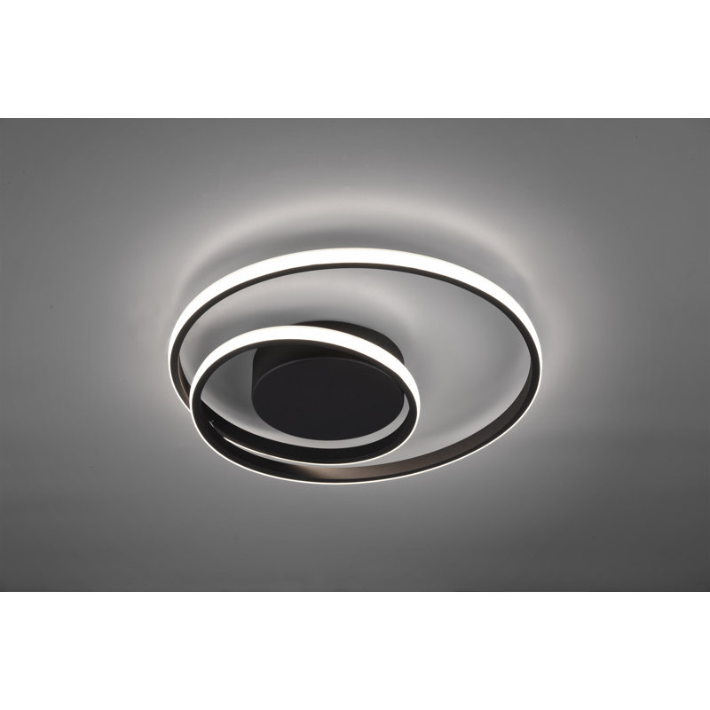 Nezaket 1-Light 39cm LED Integrated Flush Mount, Black