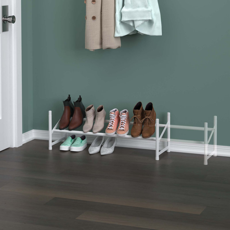 Stack and Expand 6-Pair Shoe Rack