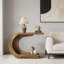 Table de couloir contemporaine, console moderne, table basse en forme de C