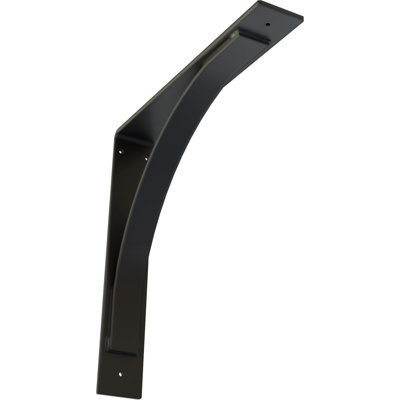 3"W x 18"D x 18"H Morris Steel Bracket, Powder Coated Black