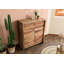 100cm Wide 2 Drawer Solid Wood Highboard