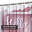 Metal Rose Brochure Pink Grunge Gold Shower Curtain with 12 Hooks-129040202