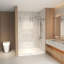 Porte de baignoire coulissante sans cadre avec verre trempé transparent et cadre en acier inoxydable, idéale pour les salles de bain modernes et une installation facile-123272737