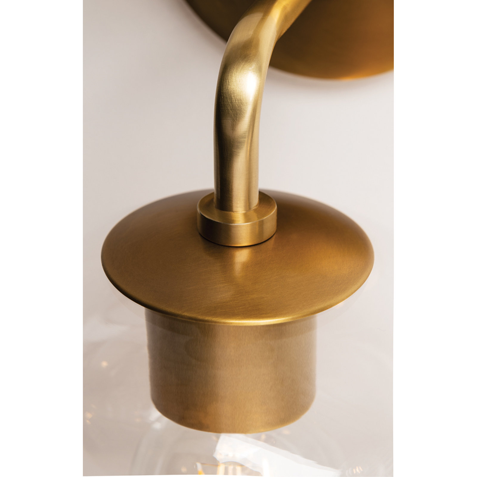 Margot Single Light Vanity Light, Aged Brass