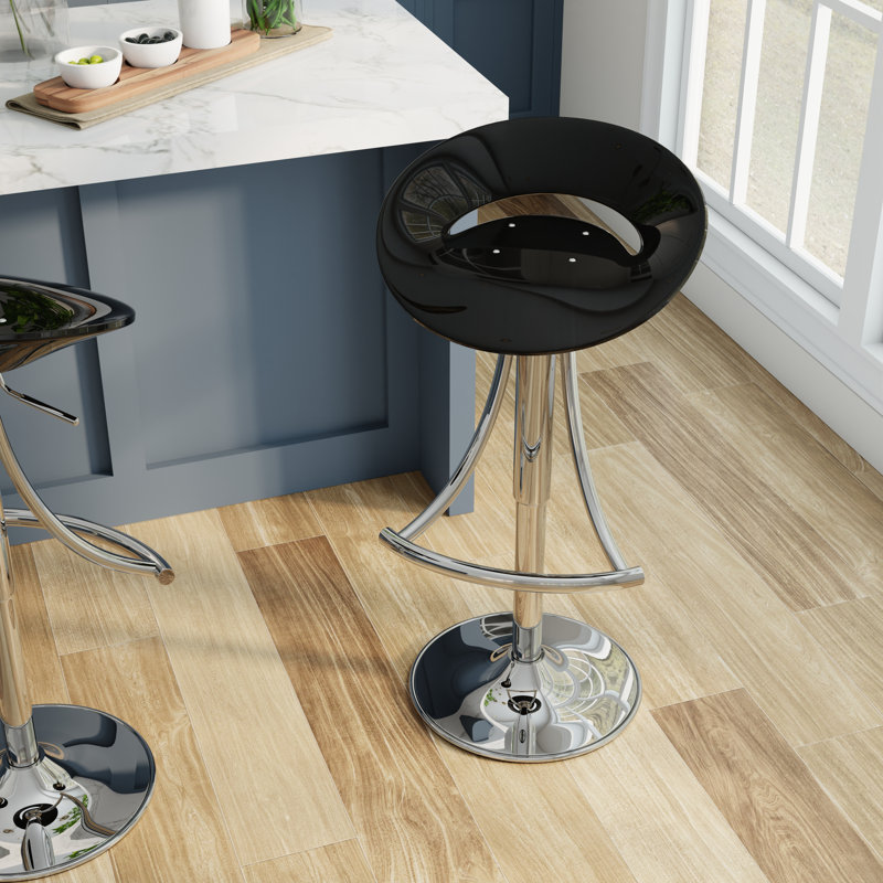 Tucker Swivel Adjustable Height Counter Stool, Black
