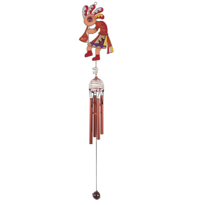 Colorful Animal-Themed Metal Wind Chime for Garden