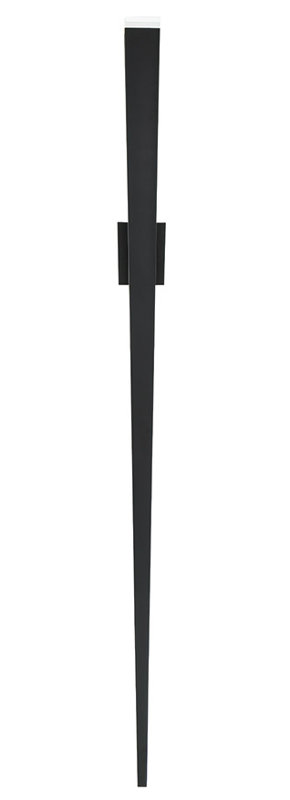Applique murale d'extérieur à DEL 32 po Staff, Noir, H 70 po x l 4,625 po x P 4 po