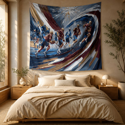Sports Lacrosse Wall Tapestry