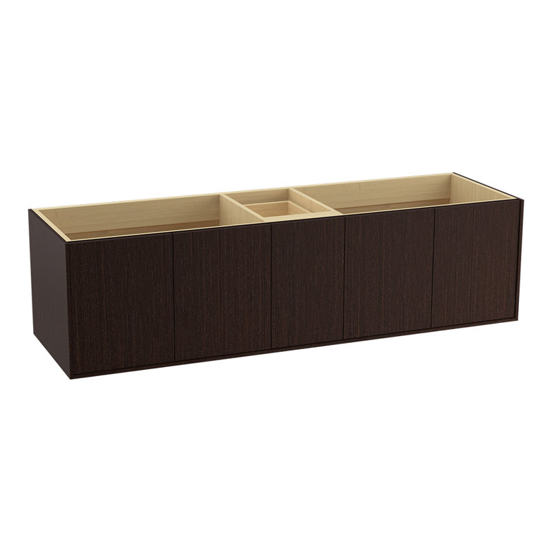 Jute® 72" Vanity Base Only with 4 Doors and 1 Drawer, Laurentii Silk