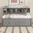 Full Wood Daybed Frame, 2 Cabinets, Shelves, 4 Drawers-1930452063