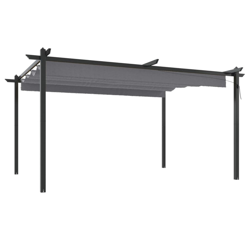 Andro 4m x 3m Metal Party Tent, Anthracite
