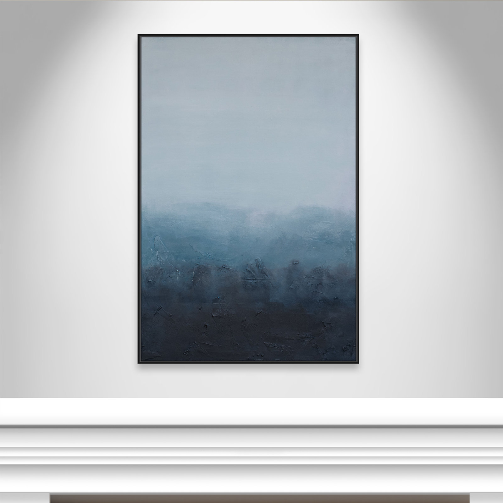 Elemental I Print by S.H. Khan, Black Floater, 41.5'' W x 61.5'' H