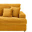 Corduroy Sofa 3 Seater Sofa Couch with 4 Toss Pillows Sleek Design Modern Comfortable for Room-108607673-116190550