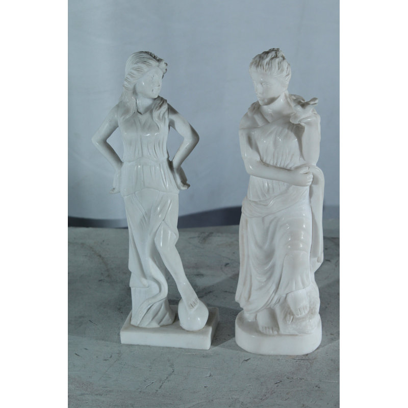 Ensemble classique de statues en marbre 8 "x 3" x H 12 "NIFao