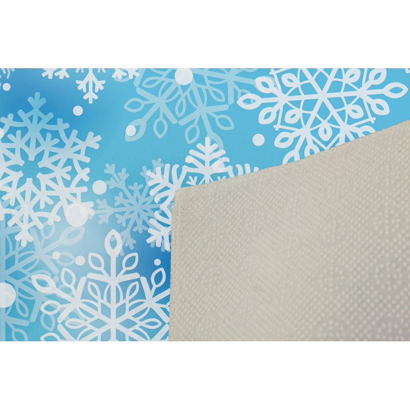Tapis d'entrée élégant, impression numérique 3D, 3,9 x 4,9 pi | 100% polyester, antibactérien, envers en PVC antidérapant, hauteur des poils: 0,04 po, lavable à la machine, parfait pour le décor du salon et du vestibule